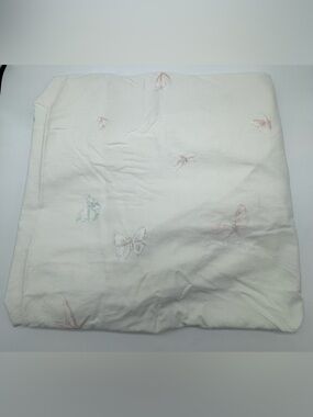 Monique Lhuillier Pottery Barn Kids Pastel Butterfly Fitted Crib Sheet